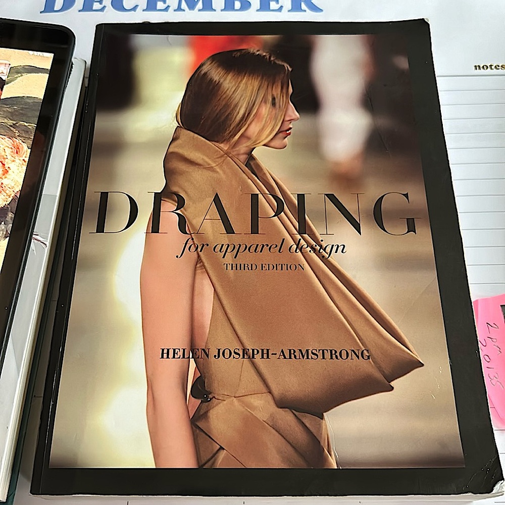 Book. Draping for apparel Design by Helen Joseph Armstrong.